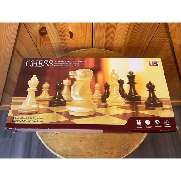 UB Classic Magnetic Chess Set new in open box (8491) - Picture 1 of 5